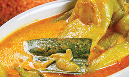 Savoury Dhal Stuffed Capsicum Curry